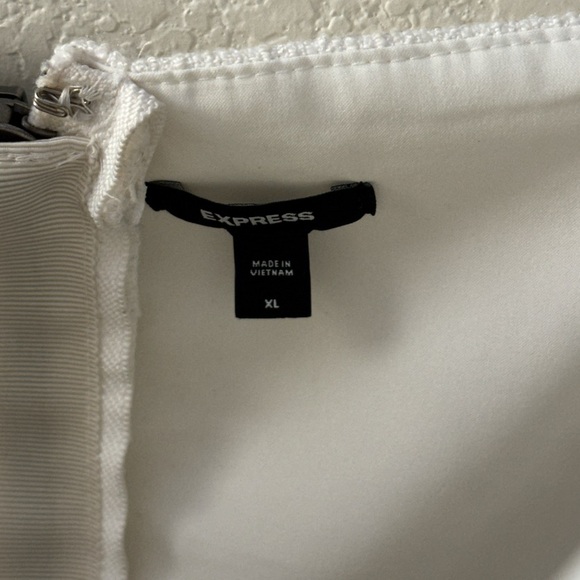 Express Metallic Tweed Corset Tube Top - Picture 4 of 7